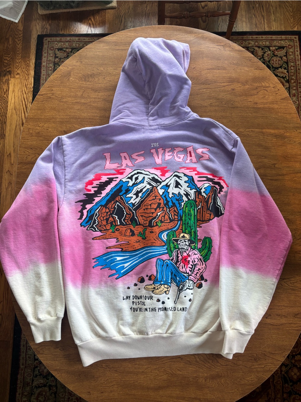 Warren Lotas Lost Lands Las Vegas ombré Hoodie rare
